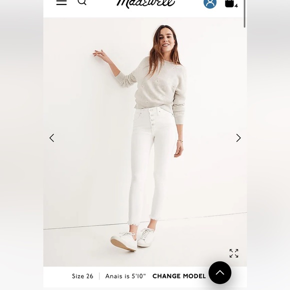 Madewell 10” High-Rise Skinny Crop: Front Button Edition - Picture 13 of 14